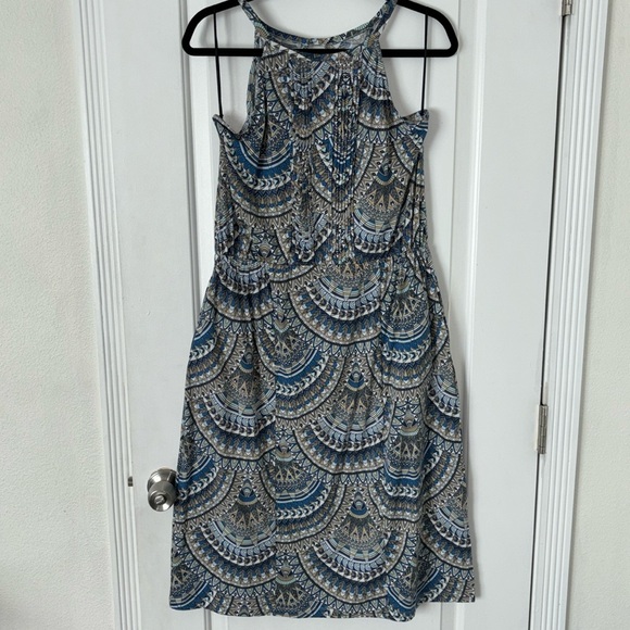Aventura Celia halter sleeveless dress organic eco mosaic L - Picture 3 of 14
